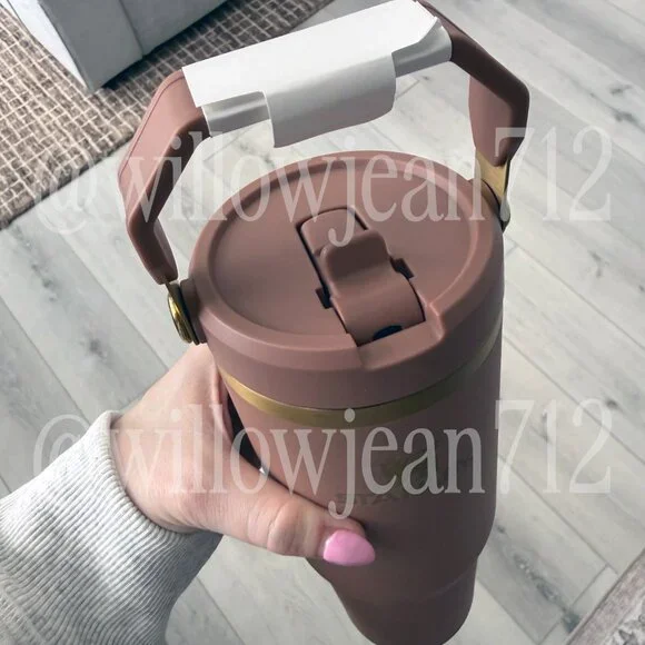 Latte Stanley 30 Oz. IceFlow Tumbler with Flip Straw - Picture 2 of 4